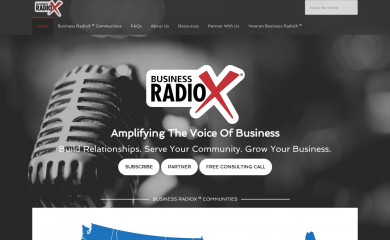 businessradiox.com screenshot
