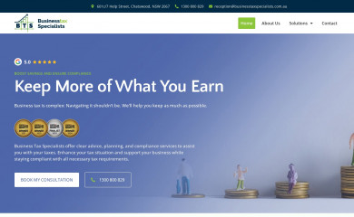businesstaxspecialists.com.au screenshot
