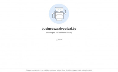 businesszaalvoetbal.be screenshot