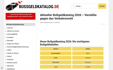 bussgeldkatalog.de screenshot