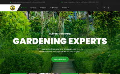 busybeegardening.com screenshot
