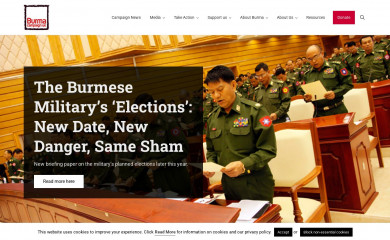burmacampaign.org.uk screenshot