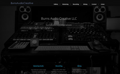 burnsaudiocreative.com screenshot
