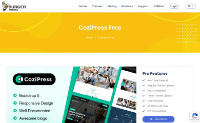 https://burgerthemes.com/cozipress-free/ screenshot