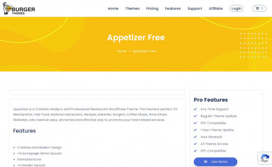 Appetizer screenshot