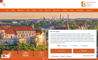 burghausen.de screenshot