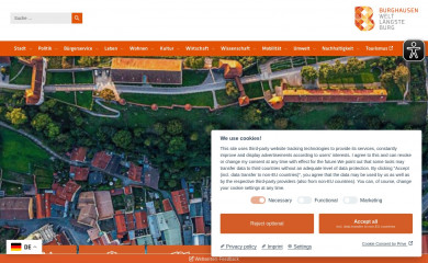burghausen.de screenshot