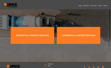 burkeconcrete.com screenshot