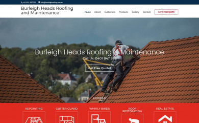 burleighroofing.com.au screenshot