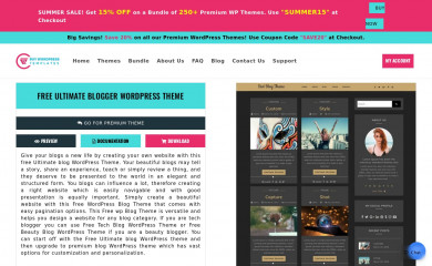 https://www.buywptemplates.com/themes/free-ultimate-blogger-wordpress-theme/ screenshot