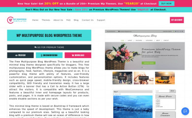 Multipurpose Blog screenshot