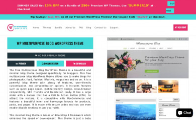 Multipurpose Blog screenshot