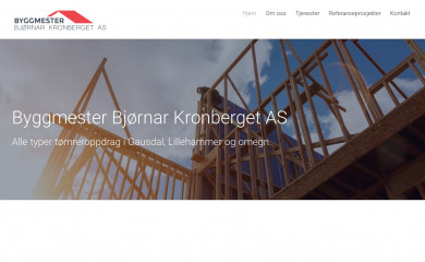 byggmesterkronberget.no screenshot