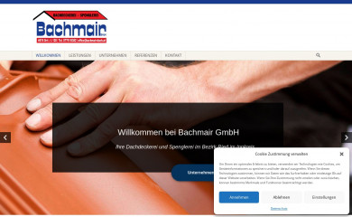 bachmair-dach.at screenshot