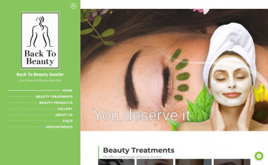 backtobeautygawler.com.au screenshot
