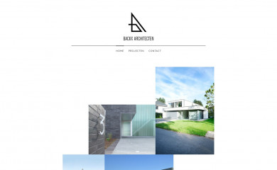 backxarchitecten.be screenshot