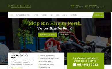 backyardbins.com.au screenshot