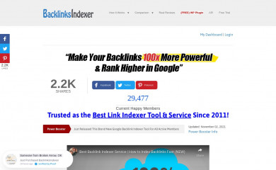 http://backlinksindexer.com screenshot