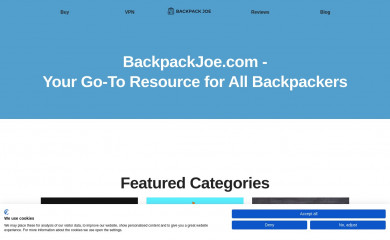 backpackjoe.com screenshot