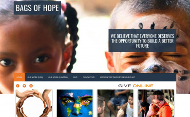 bagsofhope.org screenshot