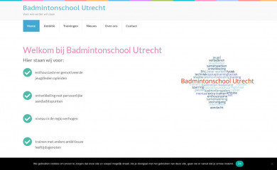 badmintonschoolutrecht.nl screenshot
