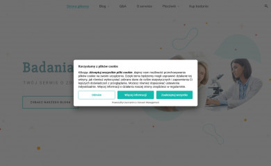 badaniakrwi.pl screenshot