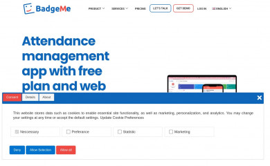 badgemeweb.com screenshot