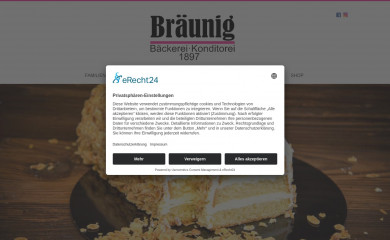 baeckerei-braeunig.de screenshot
