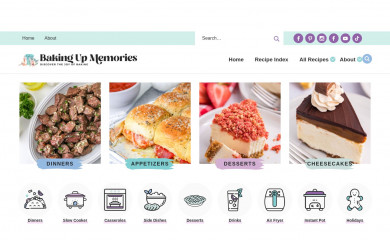 bakingupmemories.com screenshot