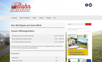 bahnimbahnhof.at screenshot