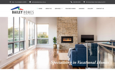 baileyhomes.com.au screenshot
