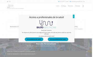 bajiohealthcare.com.mx screenshot