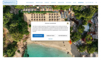 balnearioilletas.com screenshot