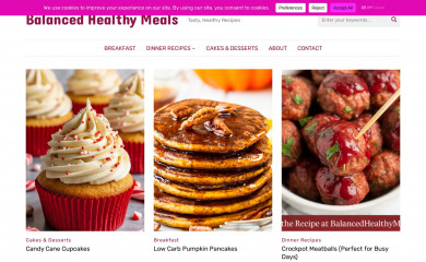 balancedhealthymeals.com screenshot