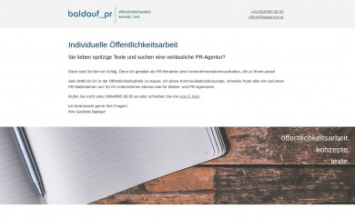 baldauf-pr.at screenshot