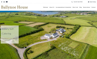 ballynoehouse.ie screenshot