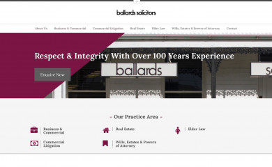ballards.com.au screenshot