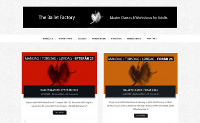 balletfactory.dk screenshot