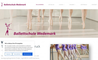 ballettschule-wedemark.de screenshot