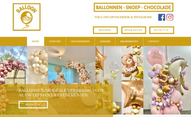balloonstop.be screenshot