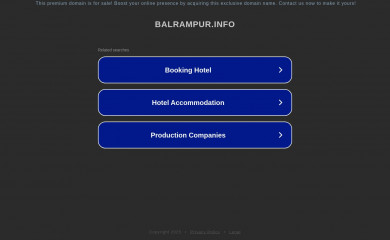 balrampur.info screenshot