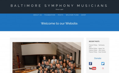 baltimoresymphonymusicians.org screenshot