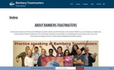 bamberg-toastmasters.de screenshot