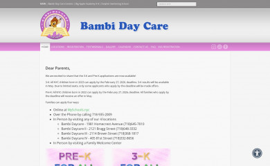 bambidaycarecenter.com screenshot