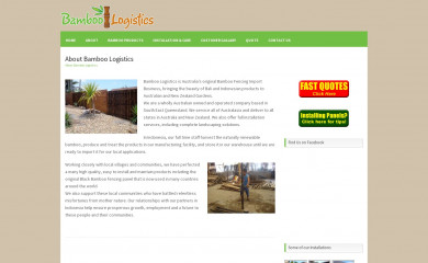 bamboologistics.com.au screenshot