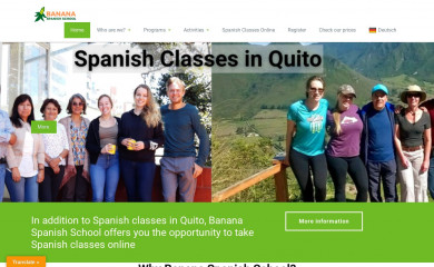 bananaspanish.com screenshot