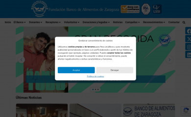 bancodealimentosdezaragoza.es screenshot