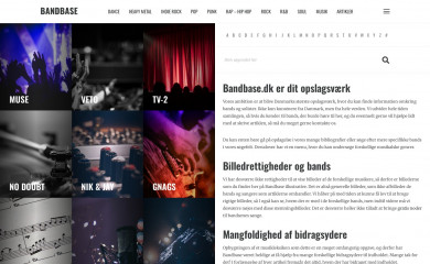 bandbase.dk screenshot