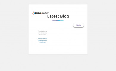 banglachatbot.com screenshot