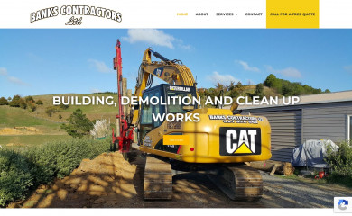 bankscontractors.co.nz screenshot